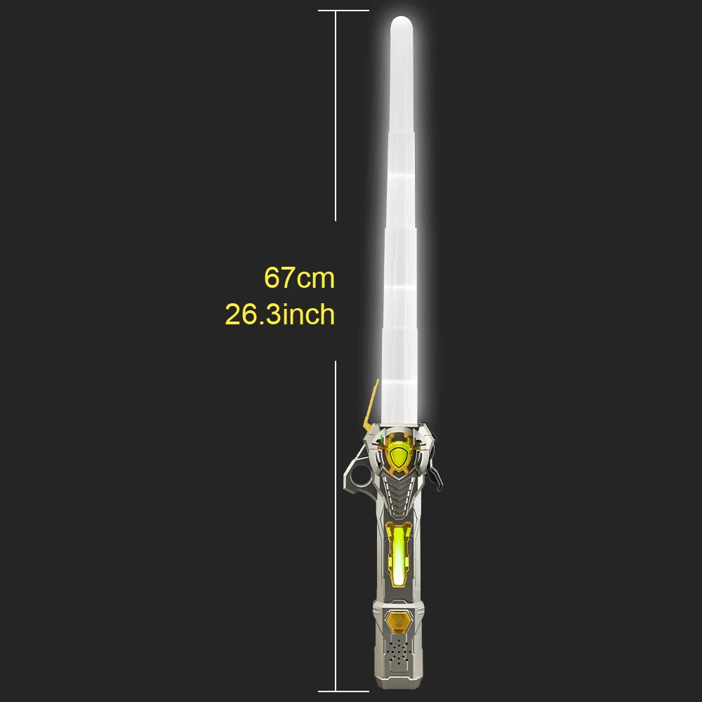 RGB Light up Sabre voor kinderen, USB oplaadbare sabel 16 kleuren intrekbaar laserzwaard, knipperend zwaard, lichtgevend speelgoed, fluorescerend