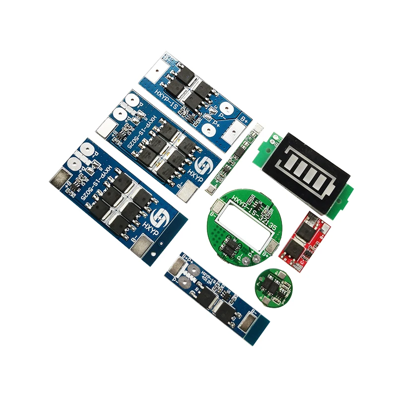 도매 3.2V 3.7V 1S BMS 2.5A 3A 4A 5A 10A 12A 16A 25A 18650 Lipo/Lifepo4 이온 배터리 용 배터리