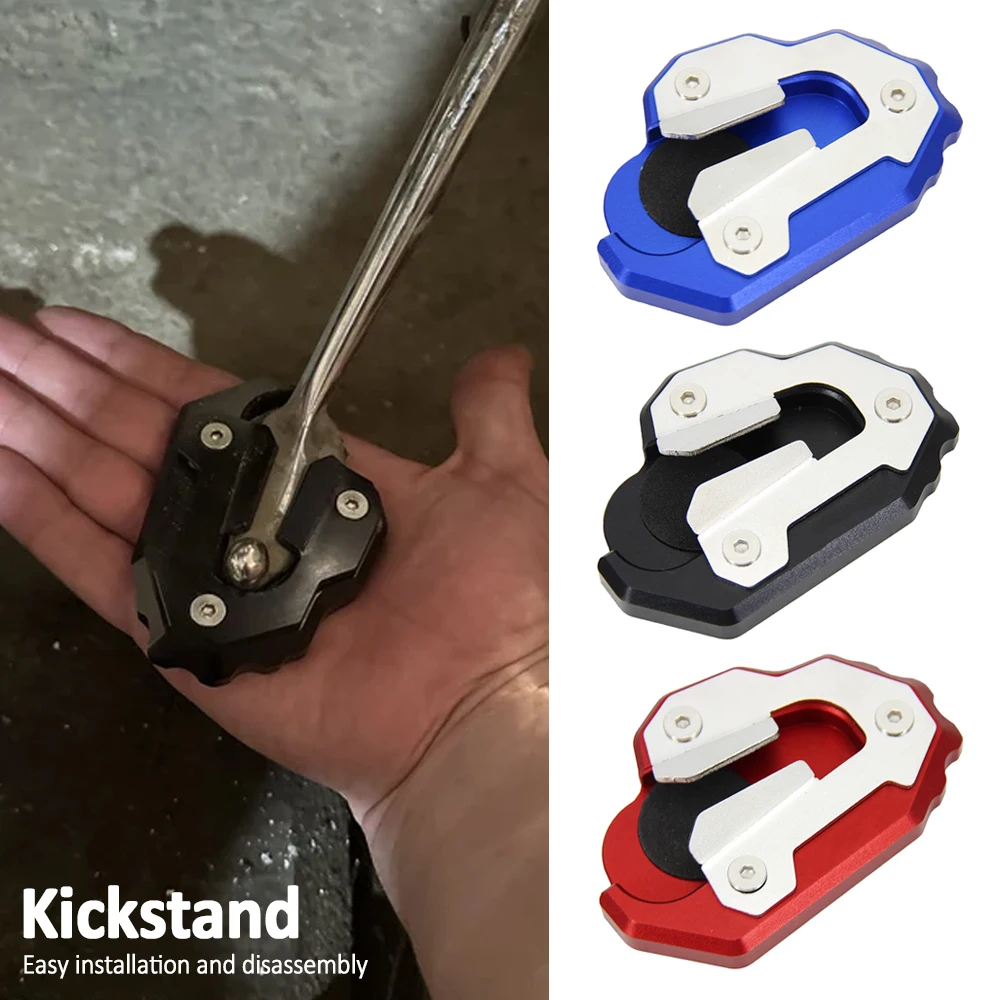 

Motorcycle CNC Kickstand Foot Side Stand Extension Pad Support Plate Enlarge Stand For HONDA GL1800 Goldwing 1800 GL 1800