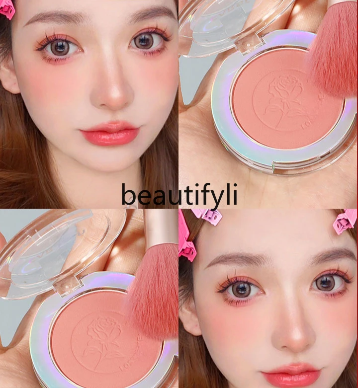 

Blush Nude Makeup Shiny Rouge Combination