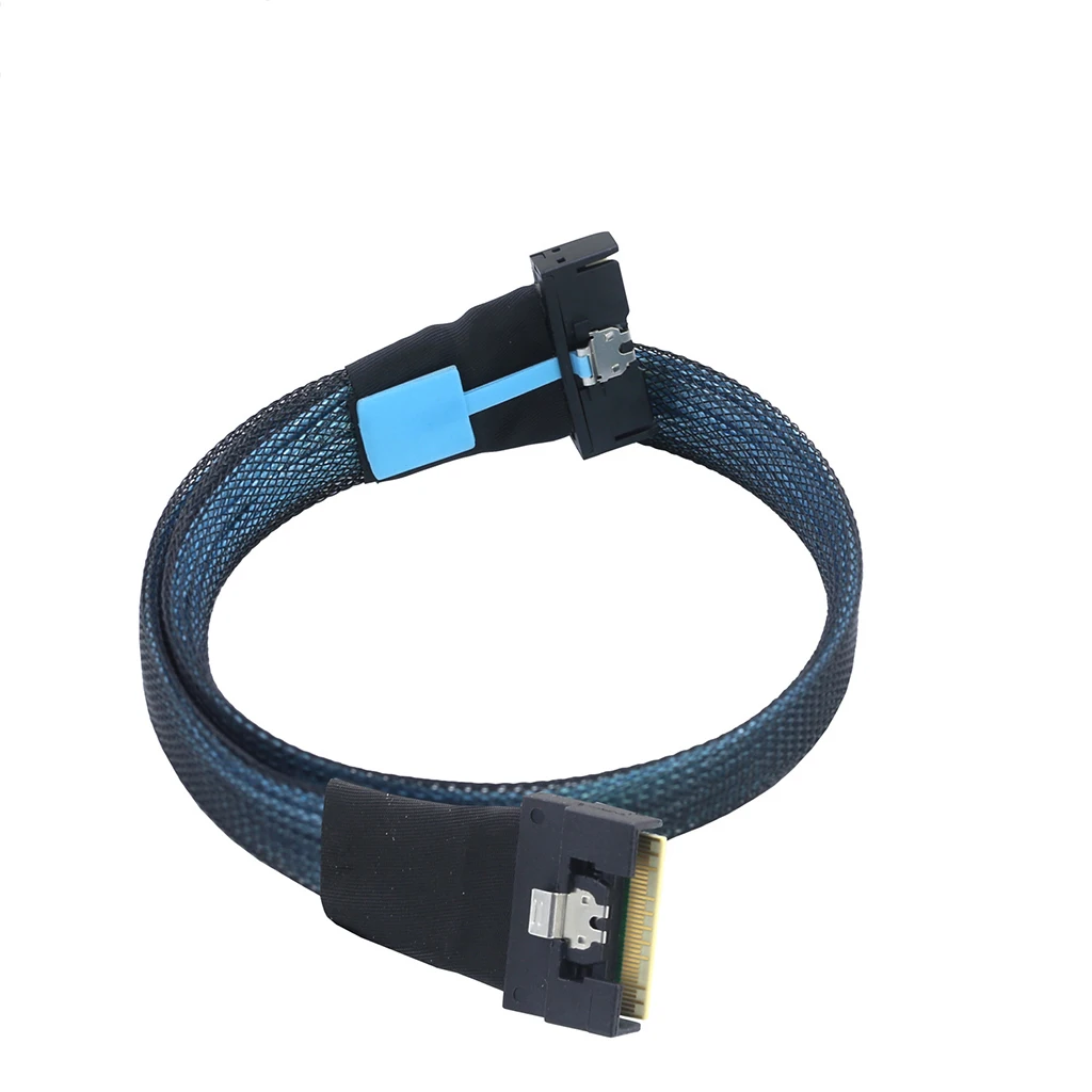 Anti-slash Insertion PCIe MCIO 5.0 8I to Slimline SAS 4.0 SFF-8654 8i 74P PCI-E Adapter Cable