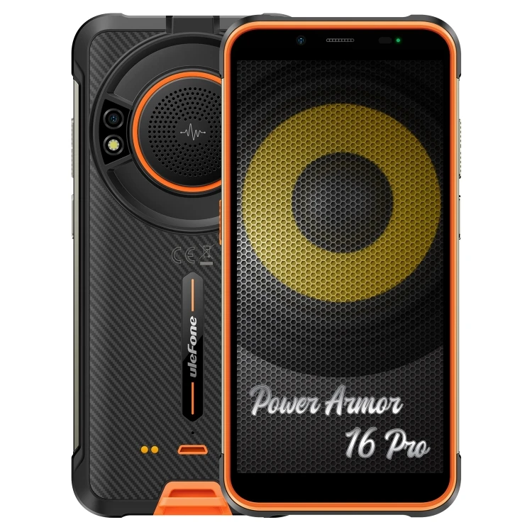 Ulefone Power Armor 16 Pro 4GB+64GB Rugged Phone Android 12 Loudest Speaker Flashlight