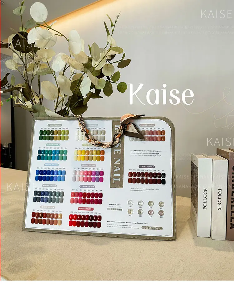 KAISE 106 colori set di gel per unghie kit di Nail art multicolore salone di bellezza 2024 nuova vendita calda moda professionale gel UV Non tossico personalizzato