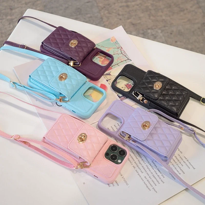 حافظة جلدية بمشبك معدني لهواتف iPhone ، حقيبة بطاقة جهاز صغيرة ، عبق ، 15 Plus ، 14 Pro Max ، 13 ، 12 ، 11 ، SE ، X ، XS ، XR ، 8 ، 7 ، 6