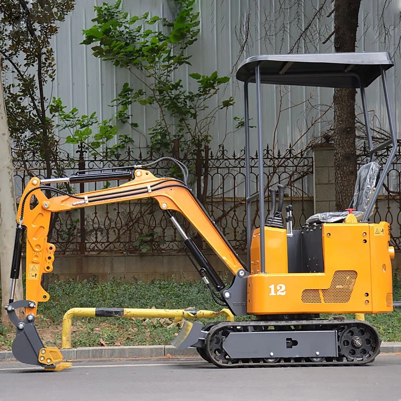 تخصيص حفارات حفارة صغيرة باجر 1.2 طن حفار زاحف صغير للعمل في حديقة المزرعة وأدوات هندسة البناء