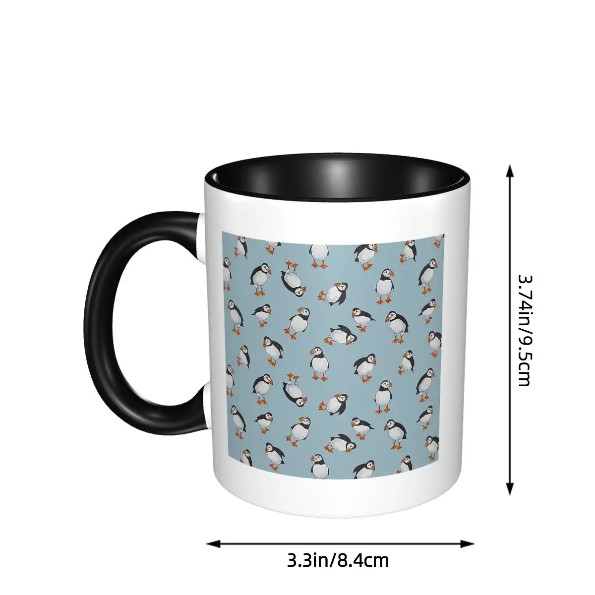 Perfectly Perfect Puffins Mug Funny Ceramic Coffee Cups Tea Mugs Milk Cup Drinkware Gifts for Woman Man