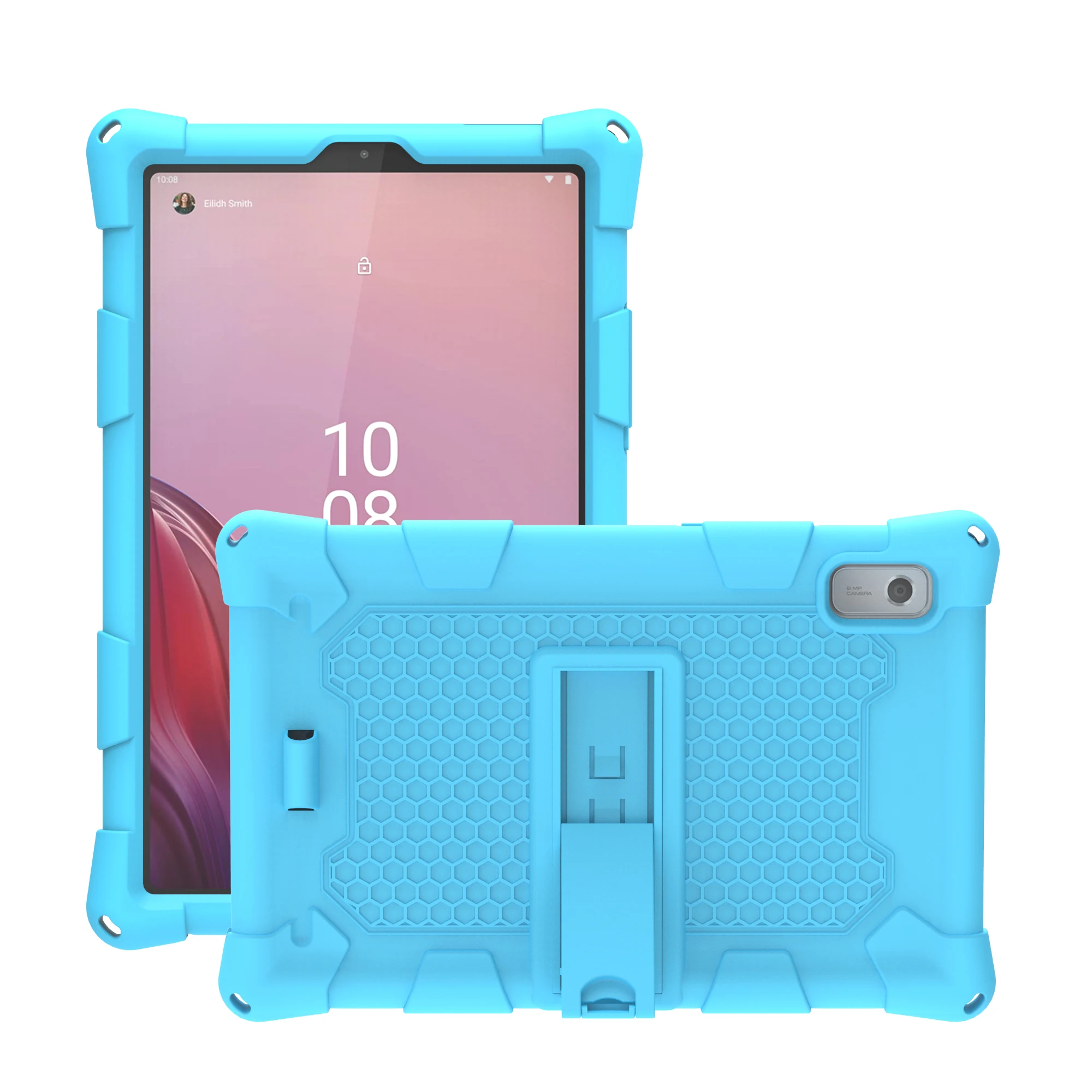 Case For Lenovo Tab P11 TB-J606F Tablet Stand Cover For M10 FHD Plus K10 TB-X606 TB-X505F TB-X605F Soft Silicon With Bracket