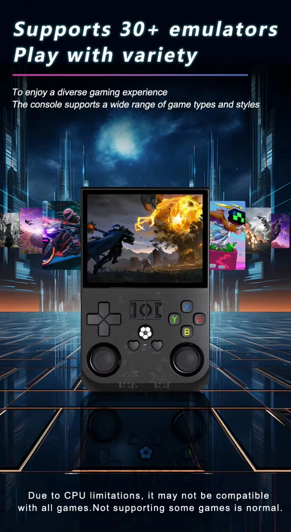 R36 PRO Retro Handheld Video Game Console Linux System 3.5 Inch IPS Screen Portable Pocket Video Player 128GB Games