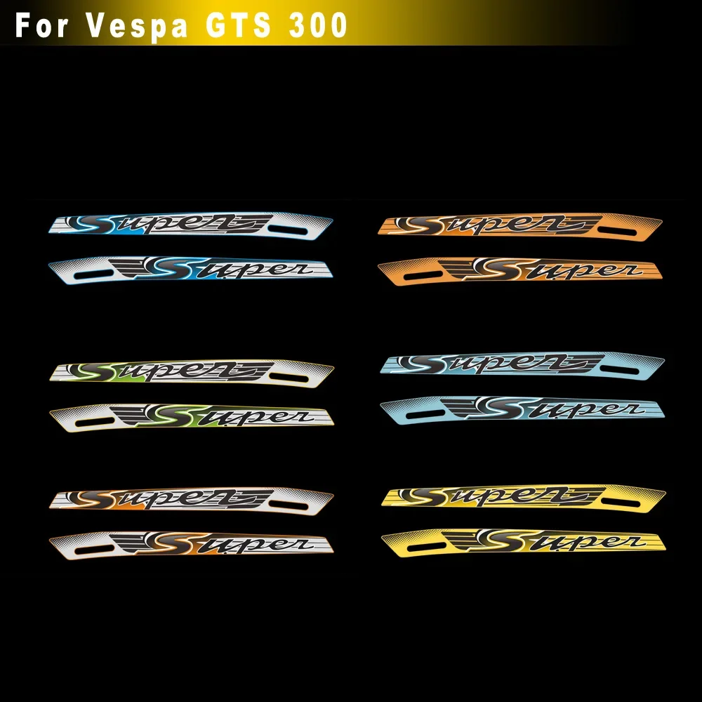 Motorcycle Fits For PIAGGIO Vespa GTS 300 Gts300 Sport Gts Decal Stickers Emblem Super Reflective Stickers