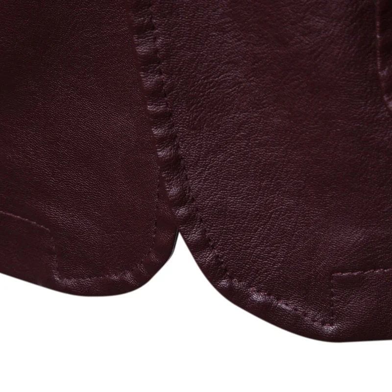 2026 Men Slim Autumn New Causal Vintage Leather Jacket Coat Men Design Motorcycle Biker Zipper Pocket PU Leather Jacket Coat