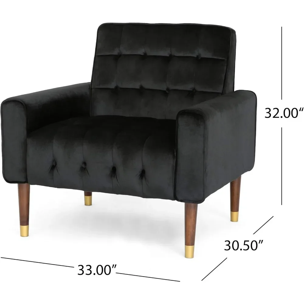 Armchairs, suitable for modern styles in living rooms and study rooms,button down plush,waffle stitching,comfortable sofa chairs