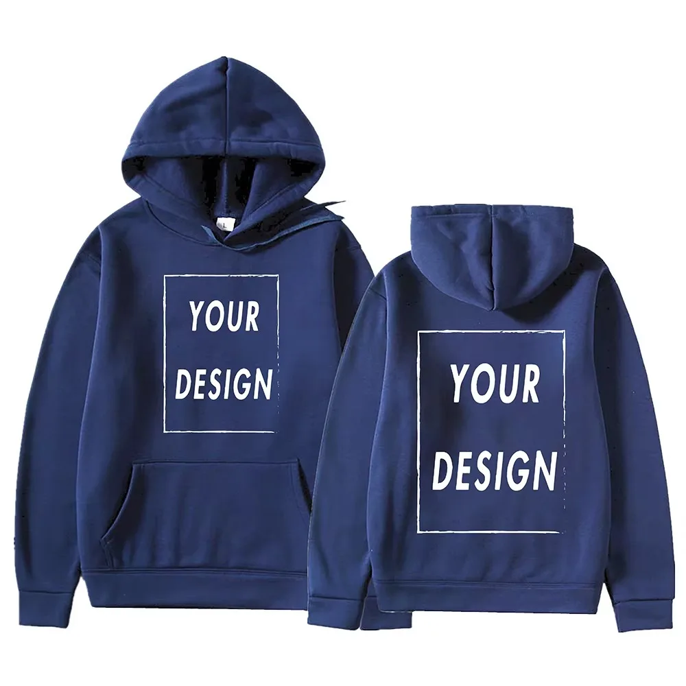 Custom Unisex Pullover Hoodie Personalized Couple Name Photo Loose Cotton Sweatshirt For Anniversary Valentine Gift For Lovers