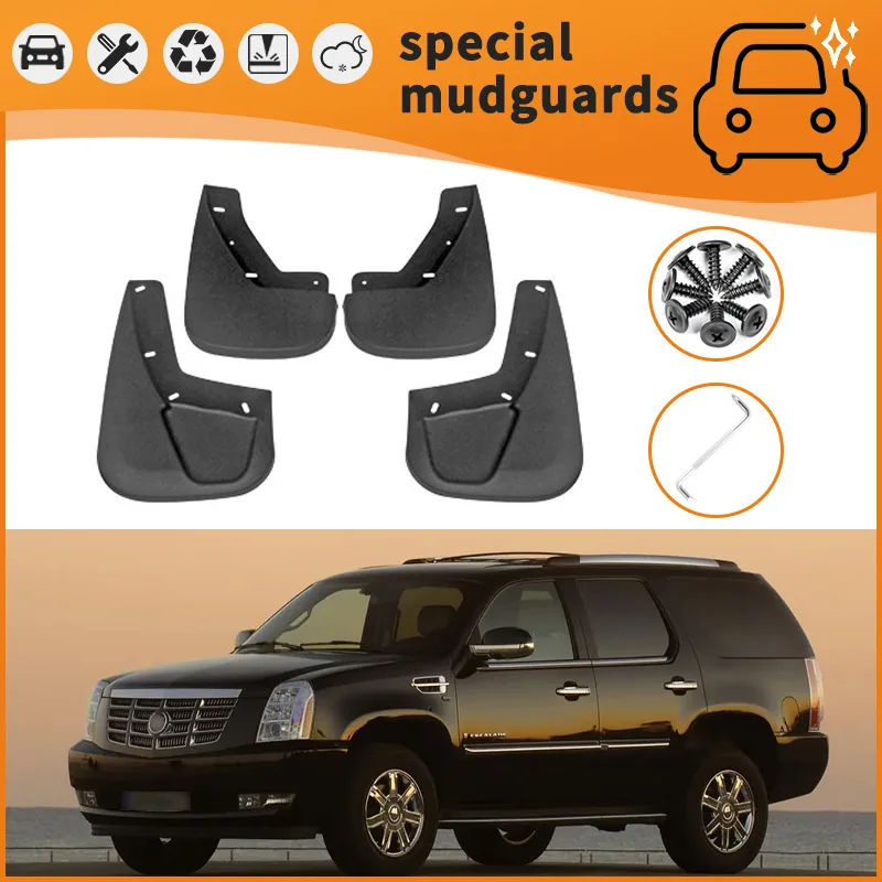 

For the 07-24 Cadillac Escalade Mudguards Fender Mudflaps Front Rear Flares Splash Guards Cover Car Accessorie