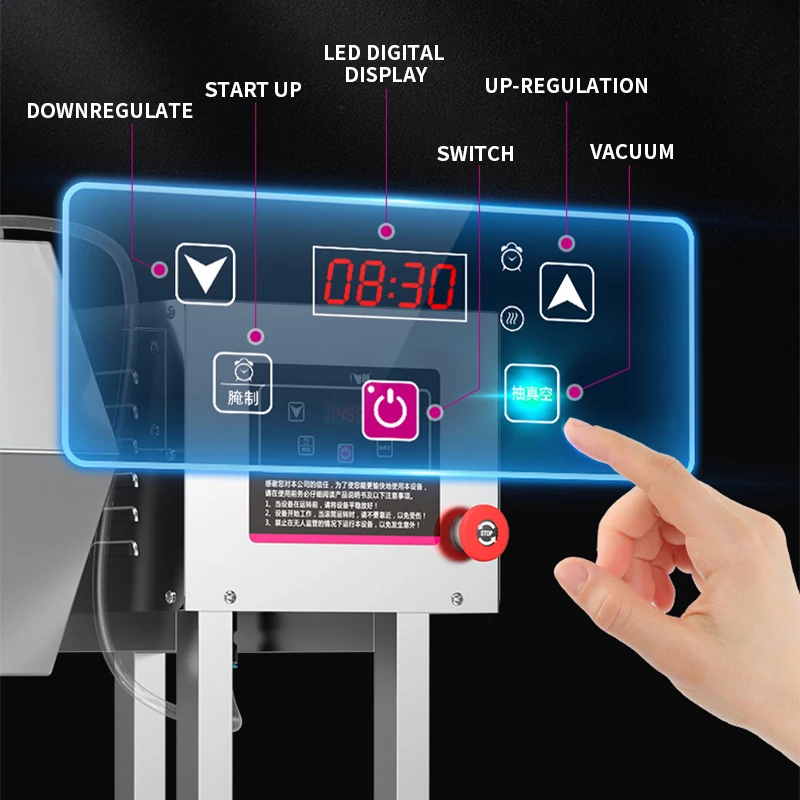 45L/55L/65L Vacuum Cured Meat Machine Commercial Computer Version Two-way Pickled Vegetable Machine Chicken Wing Kimchi Pickled