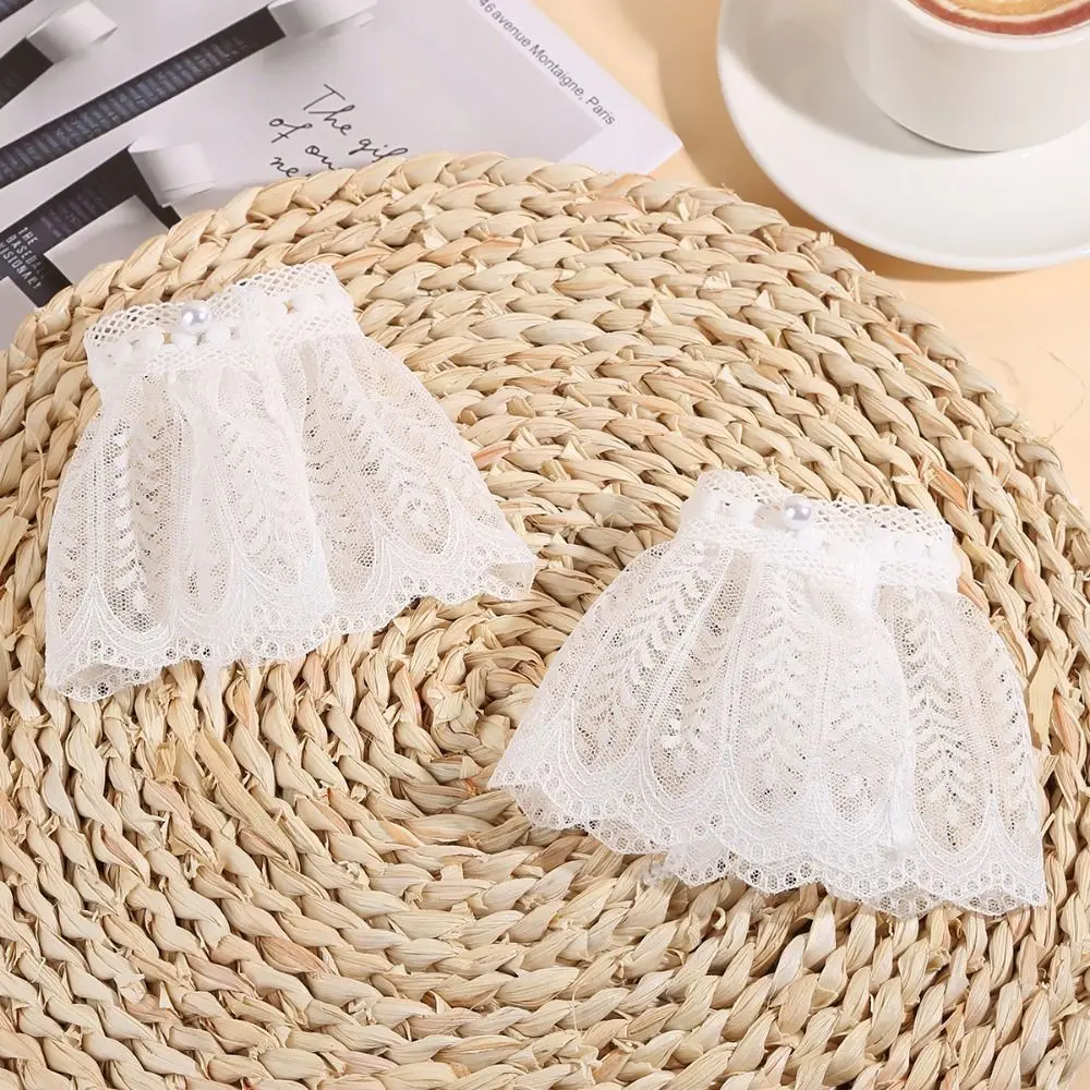 

Элегантные кружевные фальш-рукава с оборками на запястьях, удобный аксессуар для костюма, мягкие кружевные манжеты для сценических выступлений