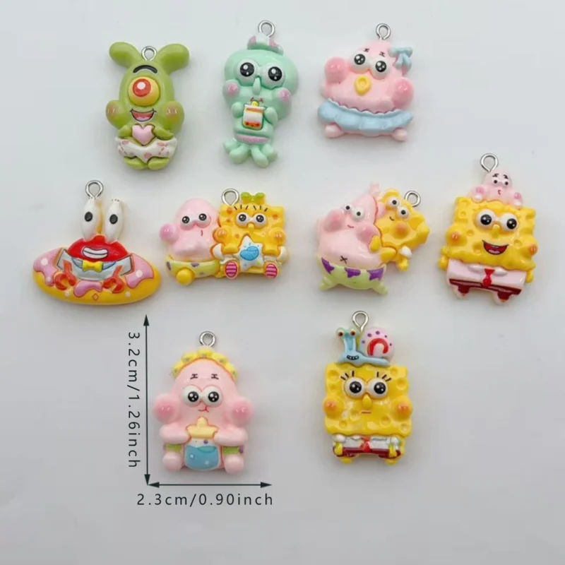 10 Stück Harz-Anhänger mit Cartoon-Tiermotiven für Armbänder, Halsketten, Ohrringe, DIY-Schmuckherstellungszubehör – Detail 2