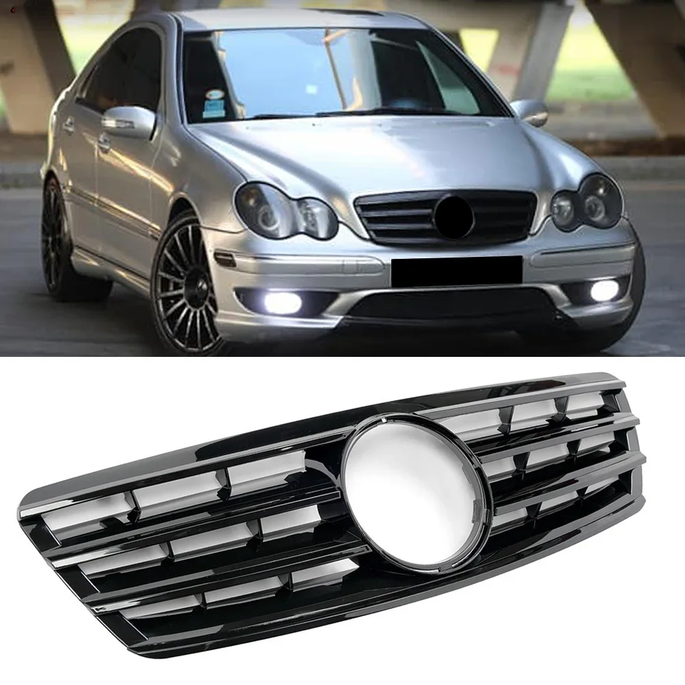 Diamond/C63 Styles Front Radiator Grill for Mercedes-Benz W203 C-Class 2000-2006 C180 C200 C230 - Radiator Grill