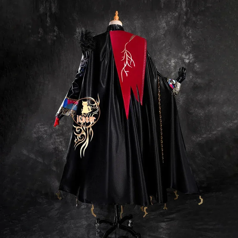 25COSArknights Lappland The Decadenza أزياء تنكرية شعر مستعار فستان موحد الذيل أغطية الرأس عباءة لعبة الدعائم حفلة الهالوين النساء iCo #3