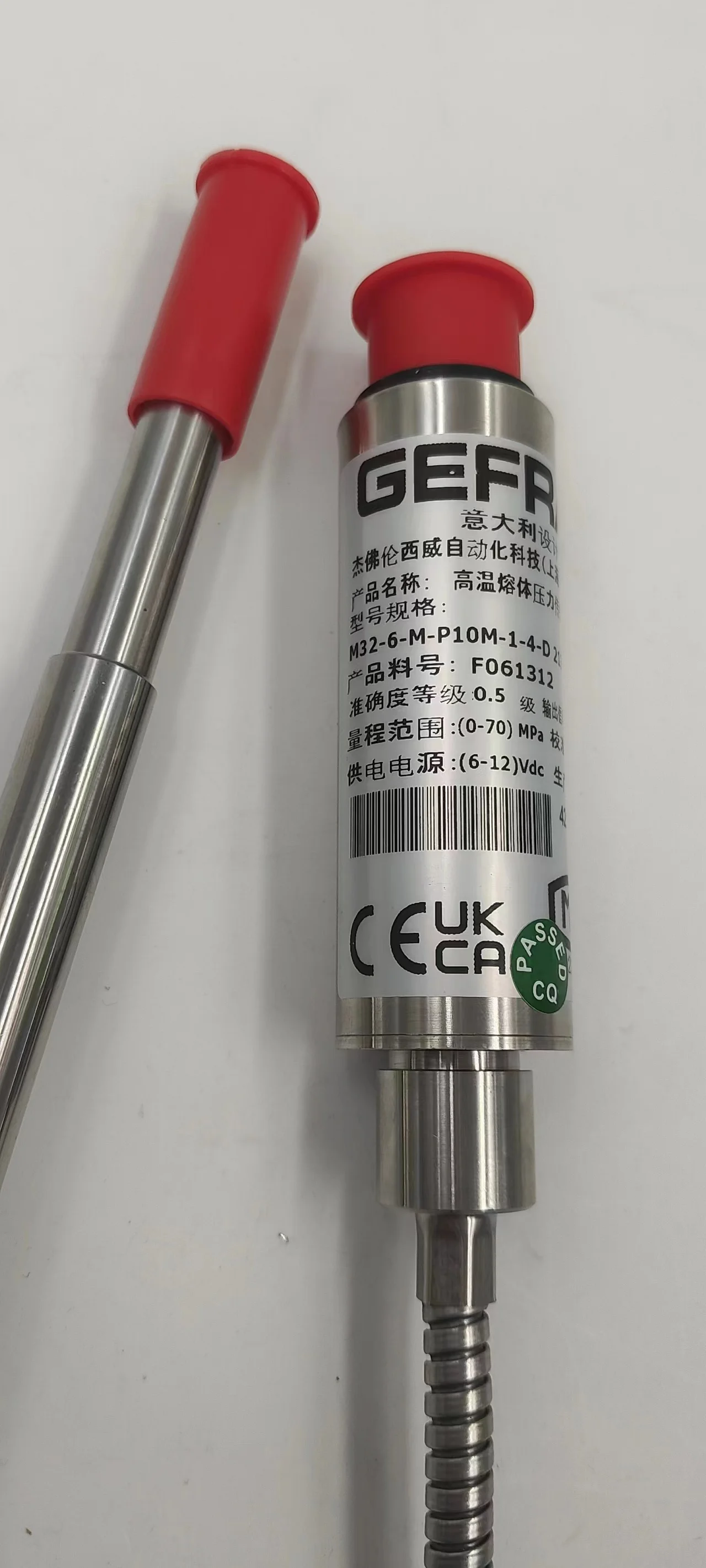 Gefran High Temperature Melt Pressure Sensor M32-6-M-P10M-1-4-D