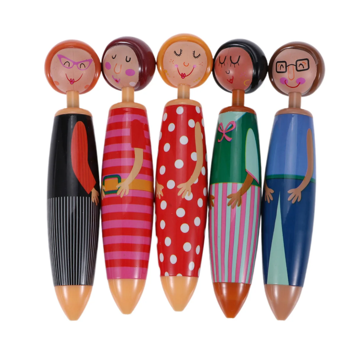 

5 Pcs Ballpoint Pens Cartoon Shape Japanese and Korean 125X25cm Kids Creative Child