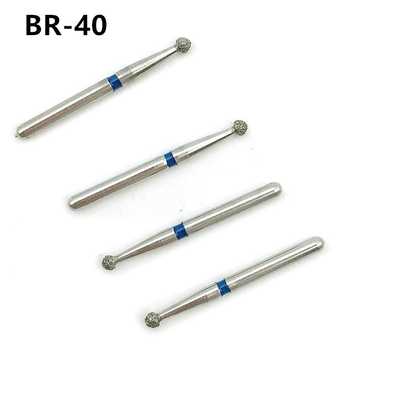 10pcs/set Hot Sale Dental Material Diamond FG High Speed Burs for Polishing Teeth Smoothing BR-40