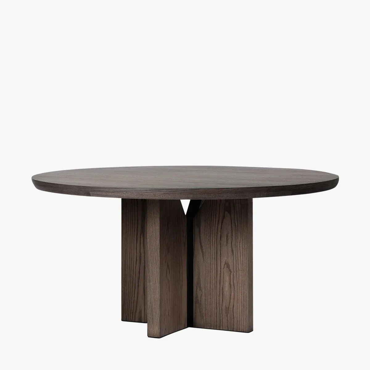 

bn Style Solid Oak Round Dining Table French Retro Simple Table and Chair Combination Suitable for Family Dining Hotel Use#