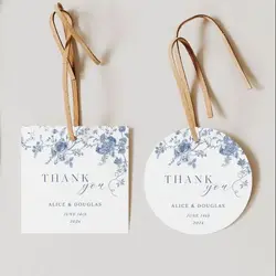 Custom Hang Tag Logo Personalized Name Print Wedding Gift Packaging Decoration Save The Date Handicraft Supplies DIY For Clothes