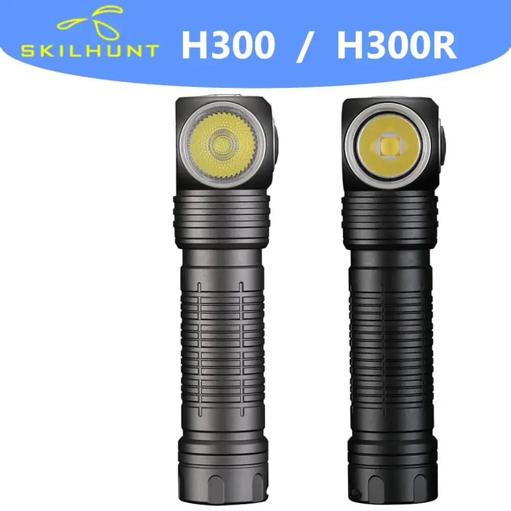 SKilhunt H300/H300R 2500 Lumens USB Rechargeable Flashlight L-shpe Headlamp LED Head Torch Linterna Led Recargable taschenlampe