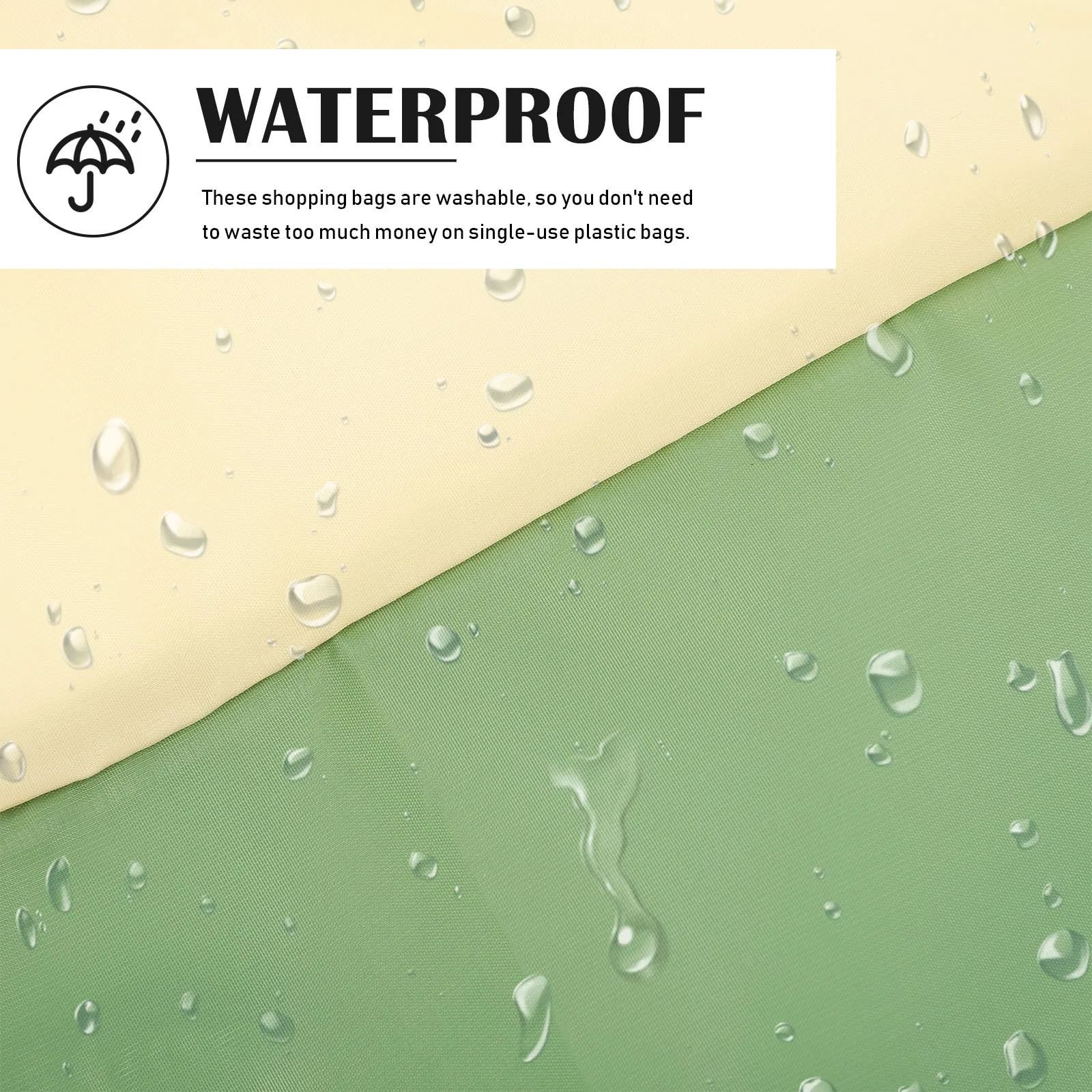 

Portable Reusable Shopping Bags Ecofriendly Polyester Material Washable Foldable Grocery Tote Pouch for Easy Loading and