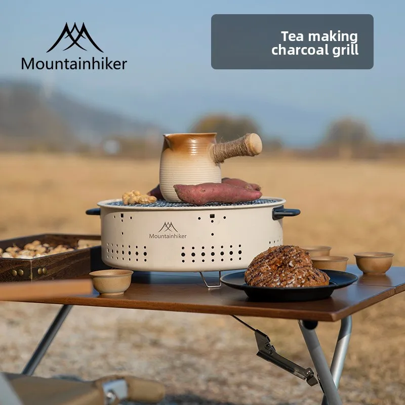 

Grill Making Tea Grill Set Winter Grill Making Tea Charcoal Grill