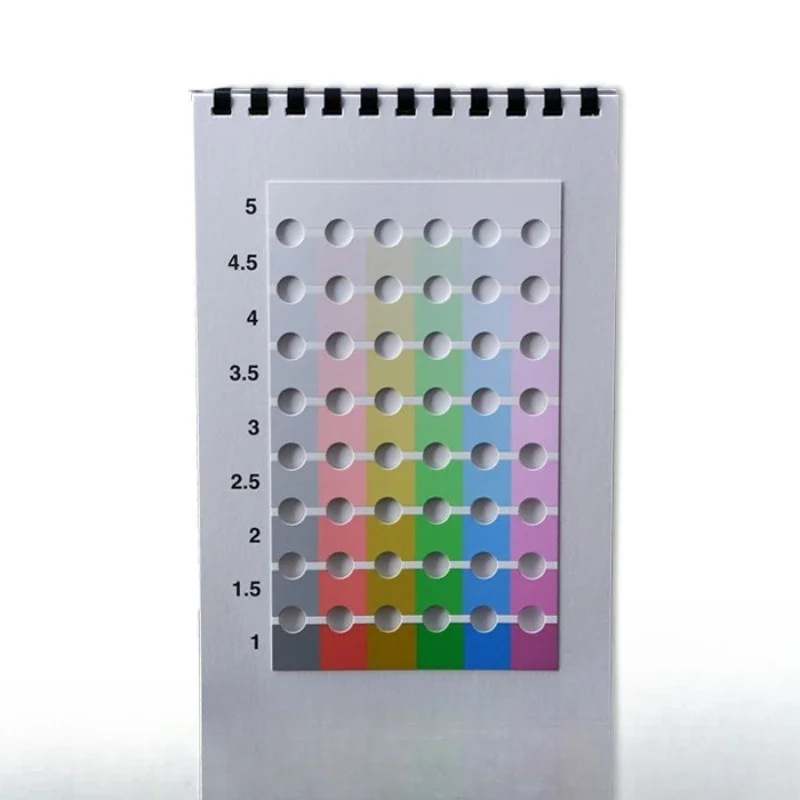 Six-color nine-level, six-color nine-level card, nine-level rating color card.