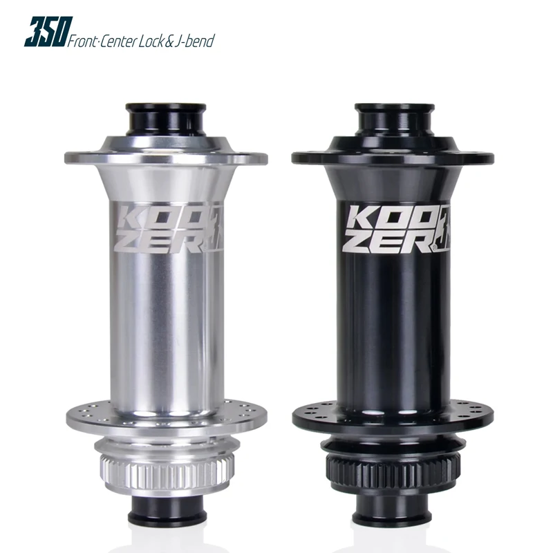Koozer 350 Front Hub 32 Holes Boost Center Lock Disc J-bend 15x110mm Sealed Bearing AL7075 E-Bike Parts Ratchet MTB Bicycle Hubs