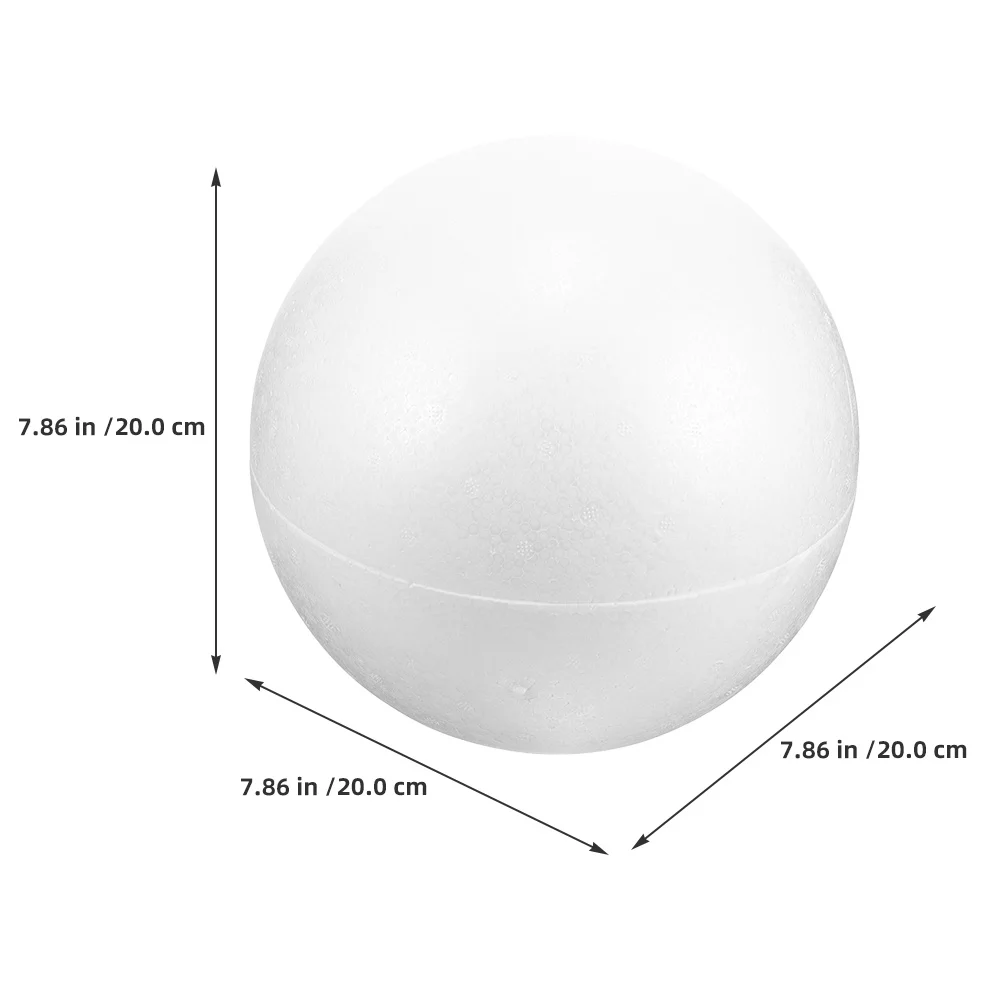 3 قطعة كرات رغوة البوليسترين الأبيض المجوف لتقوم بها بنفسك المجالات الحرفية انفصال كرات الزخرفية خفيفة الوزن للمنزل حلي الحفلات
