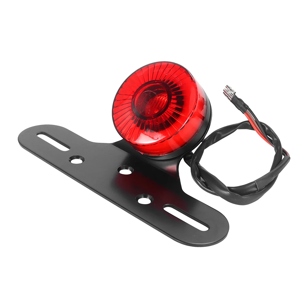 Motorcycle Tail Light Retro Rear Taillight Stop Lamp License Plate Mount for Harley XL883 XL1200 Suzuki Honda Chopper Bobber