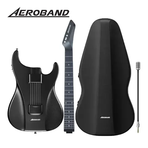 AeroBand Guitar Electric Guitar Pain-Free Silicone String Travel All-in-One 9 Sound Styles Acoustic Bass With Speaker Microphone