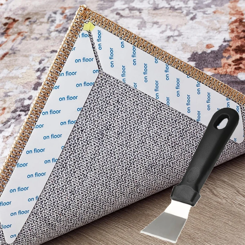 

Лента для ковров Угловые захваты для ковров Деревянные полы Противоскользящие ручки для ковров Наклейки для ковров - Клейкие подушечки для ковров Стопор для ковров