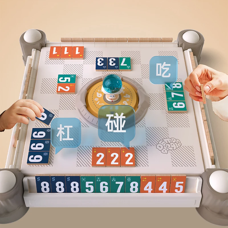 Children's digital mahjong puzzle thinking training toys, math board games, parent-child interaction