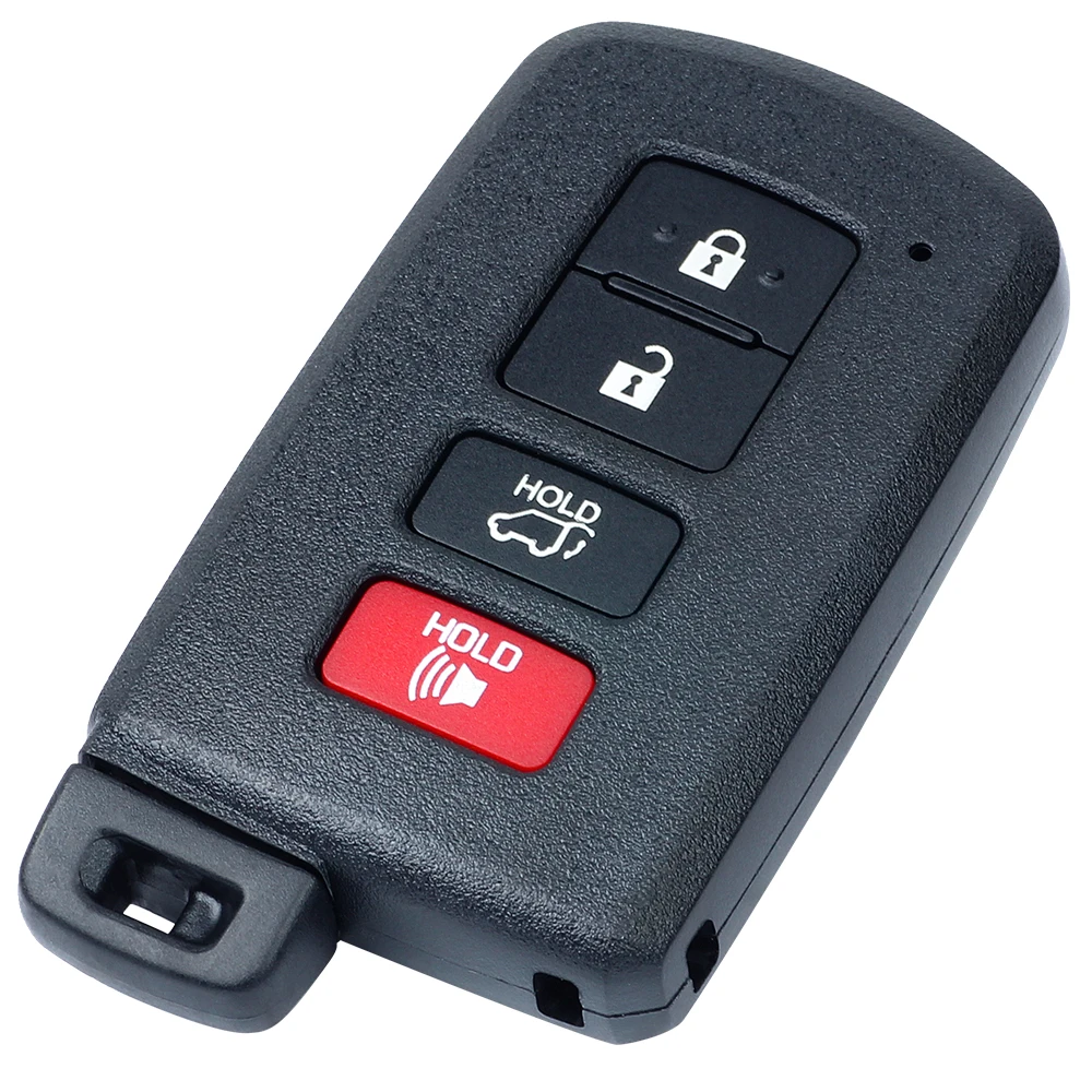 KEYECU 4 przyciski do Toyota Highlander RAV4 Auris Yaris Auto obudowa inteligentnego pilota z kluczykiem samochodowym Fob Board: 2110 / 0020 / 0010