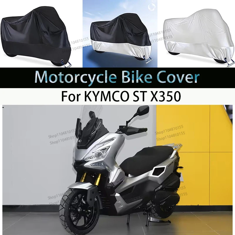 Cubierta para motocicleta KYMCO ST X350, cubierta para la lluvia para Moto, impermeable, a prueba de polvo, cubierta UV, cubierta para interior y exterior para motocicleta y Scooter
