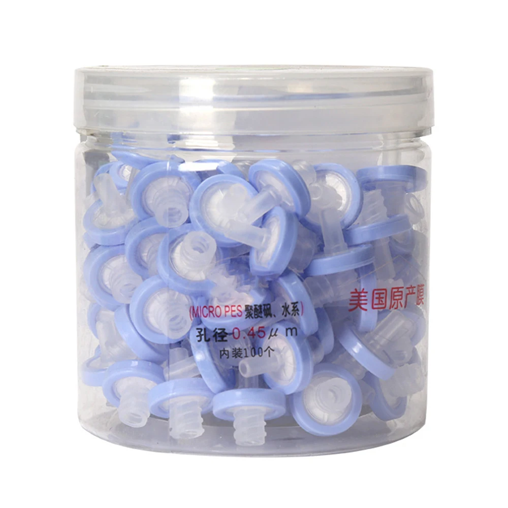 100-個混合セルロース水性シリンジフィルター、13mm、045um、シリンジ駆動フィルター、使い捨てニードルフィルター