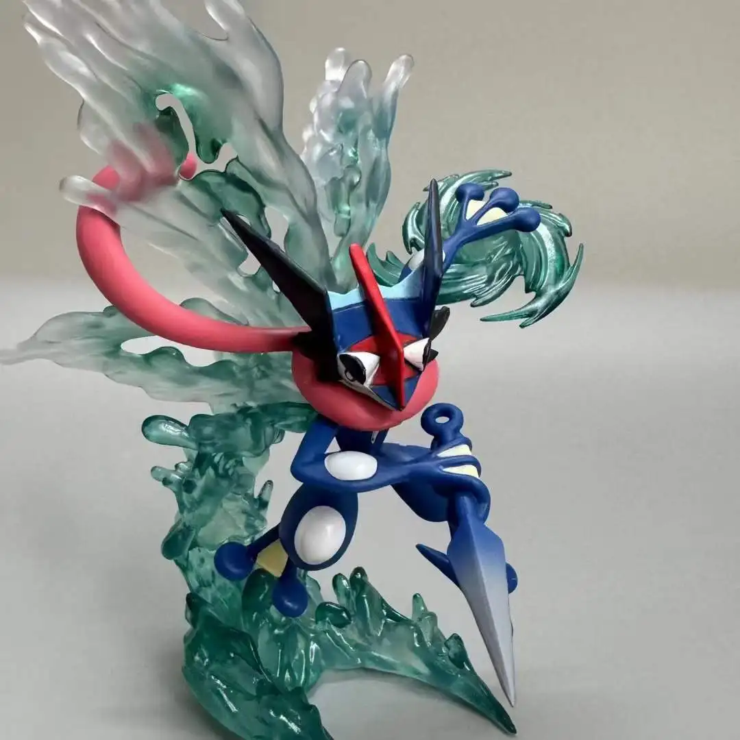 Pokemon Greninja Anime Action Figure, 16cm, Boneca PVC, Acessórios de mesa, Toy Gift, Modelo Handmate, Jogo clássico