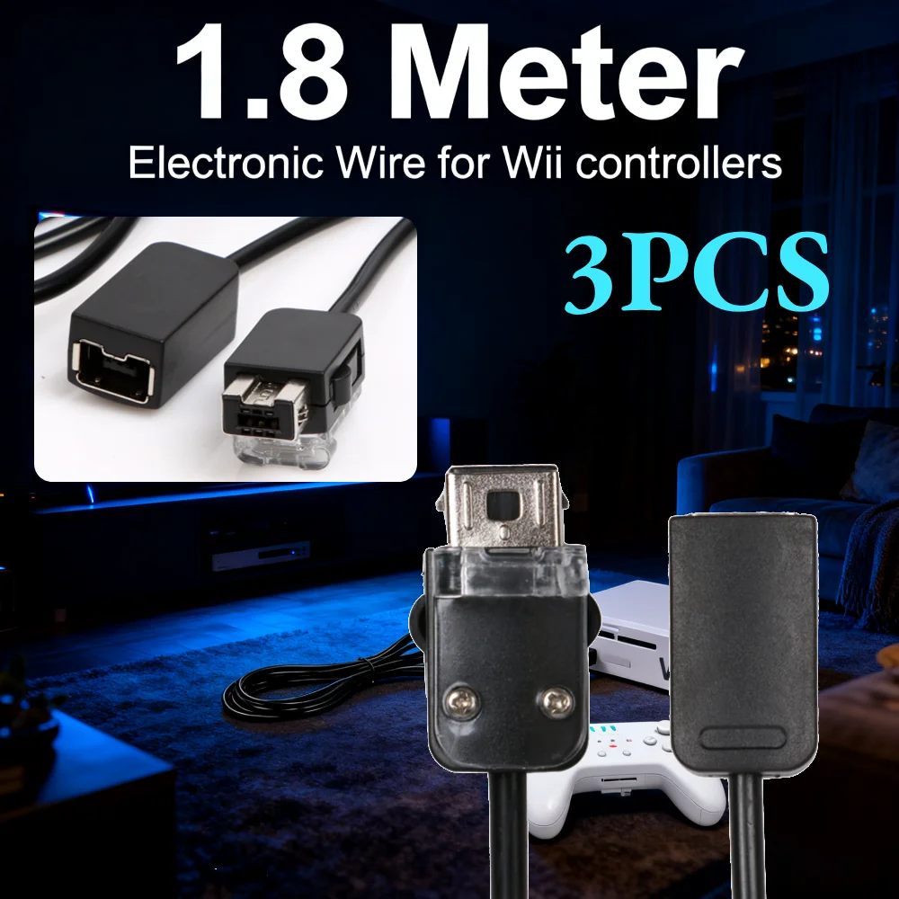 3PCS 1.8M For Wii H… - image
