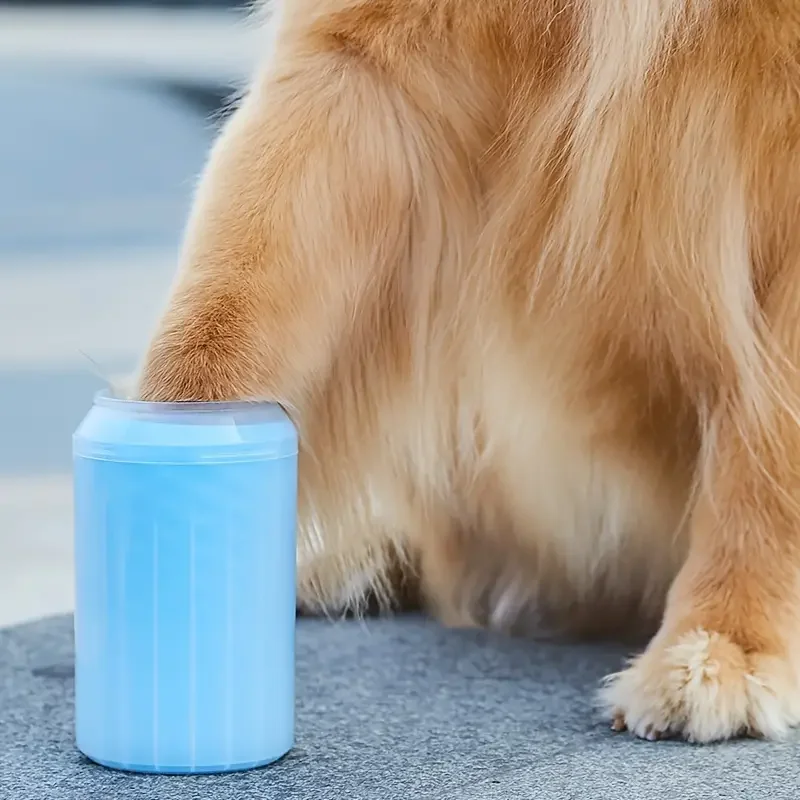 

Pawfect Clean Paws Cup - Automatic Dog Foot Washer with Soft Silicone Brush Uncharged Easy to Clean, Gentle on Paws