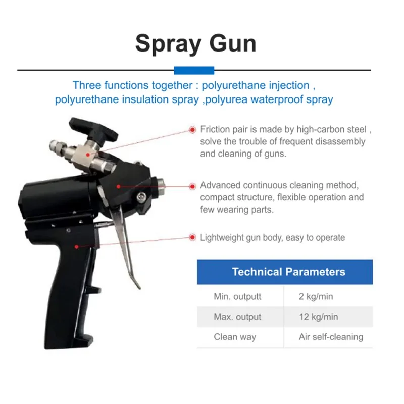 High Pressure Polyurethane Foam Injection Machine Polyurea Spray Machine