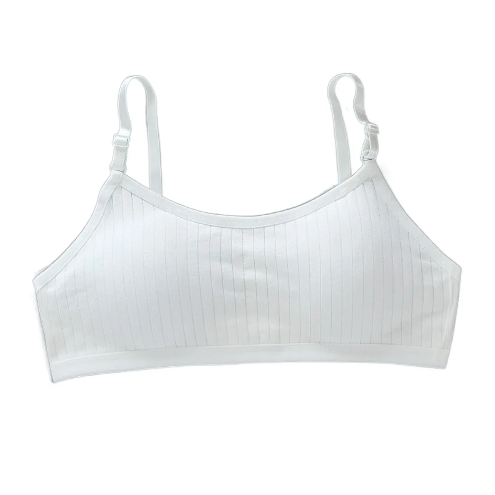 New Cotton Kids Sports Training Bras Casual Breathable Children Tube Tops Back Buckle Underwear Teenage Girl Sports Bra Student