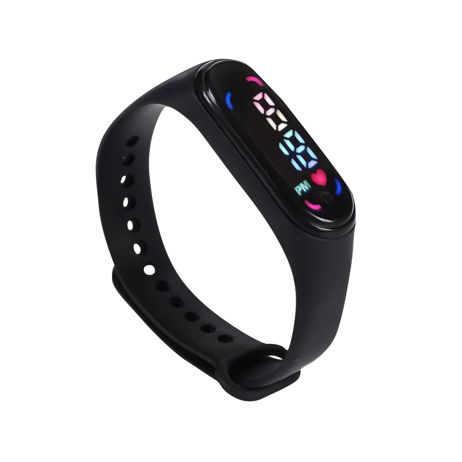 Relógio de pulso eletrônico impermeável infantil, Relógio esportivo, Desenhos animados, Ao ar livre, Casual, Pulseira simples, Vida, Silicone Strap