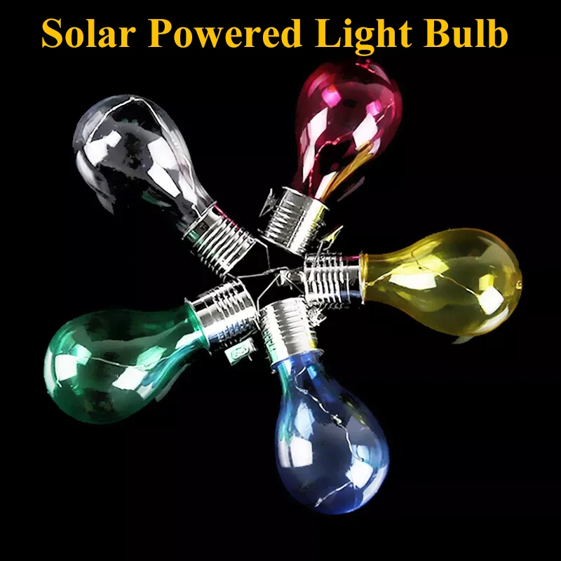 5LEDs Clip-On Solar LED Light Waterproof Exterior Lights Colored Shell Outside Warm White Outdoor Terrace Decoration Garden