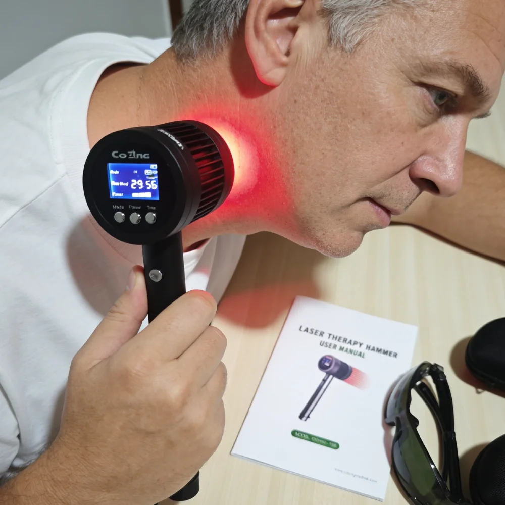 

Human Cervical Spondylosis Arthritis Nerve Pain Laser 1295mW Advanced 808nm Infrared Therapy Relief Treatment Device