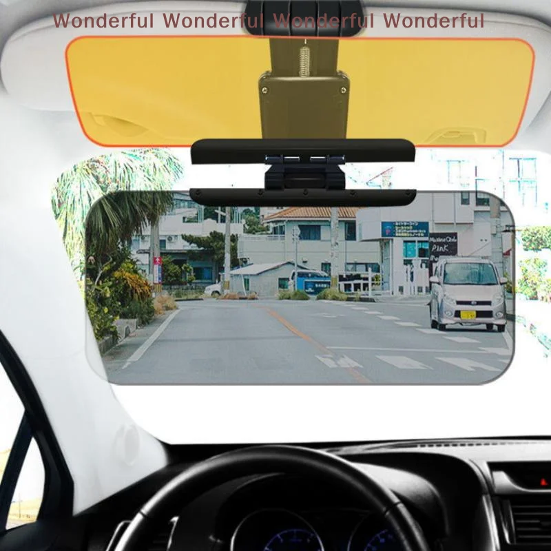 

Anti Glare Car Sun Visor Sunshade for Windshield UV Protection Adjustable Sun Blocker for Safe Driving
