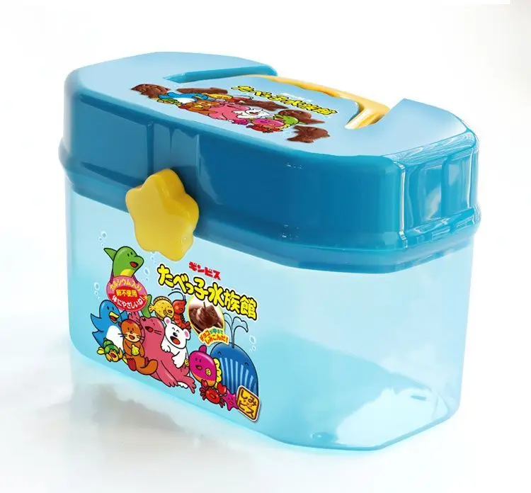 Nette Cartoon Kinder Doppel Schichten Lagerung Box Tragbare Kunststoff Spielzeug Kreide Snack Baustein Organizer Umweltfreundliche Material – Detail 4